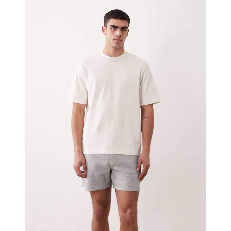 ASOS DESIGN essentials slim fit jersey shorts in grey marl