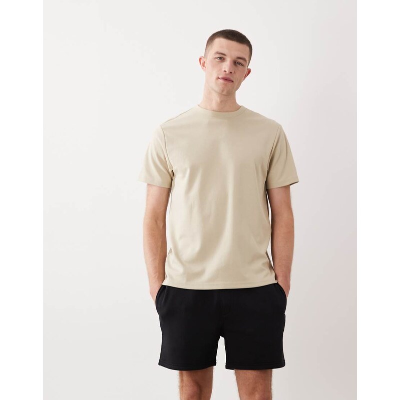 ASOS DESIGN essentials slim fit jersey shorts in black