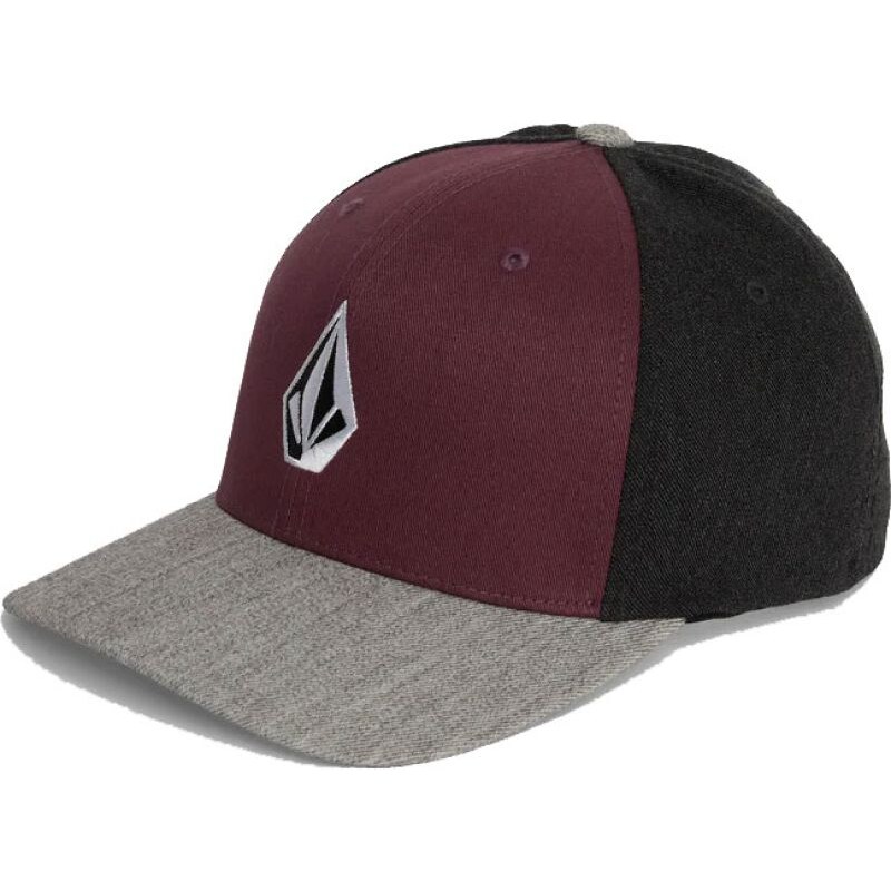 KŠILTOVKA VOLCOM Full Stone Hthr Flexfit - vínová -