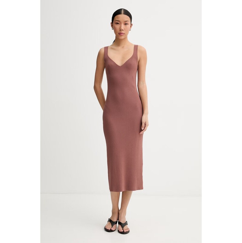 Calvin Klein bodycon šaty s viskózou