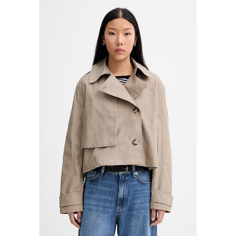 rag & bone krátký trenčkot dámský bavlněný Jamie
