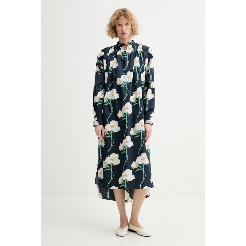 Kenzo šaty oversize s příměsí hedvábí 115074468