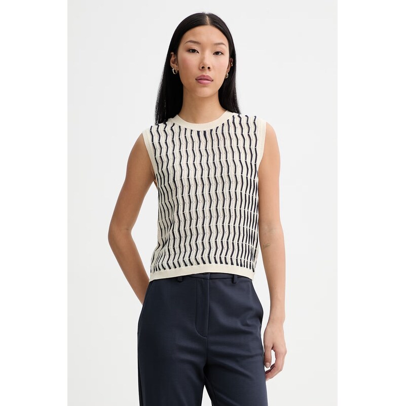 Rag & Bone vesta dámská s bavlnou Leslie 115074485