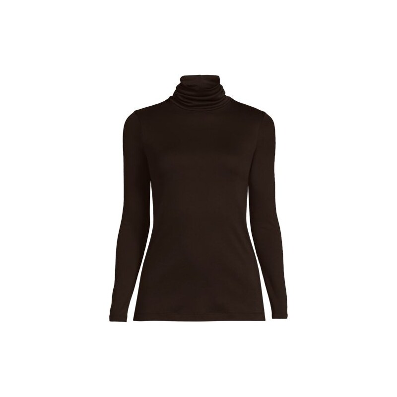 Shaped Supima Long Sleeve Roll Neck, Women, size: S, regular,