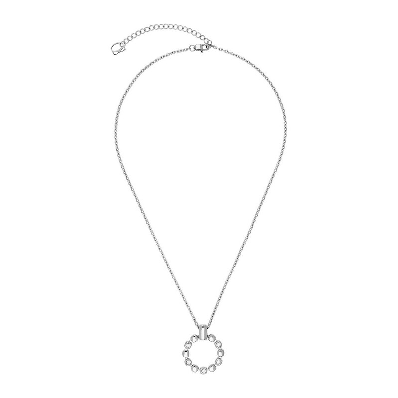 Coeur de Lion dámský náhrdelník Soft Cube Circle Glow silver 2055/10 115075964