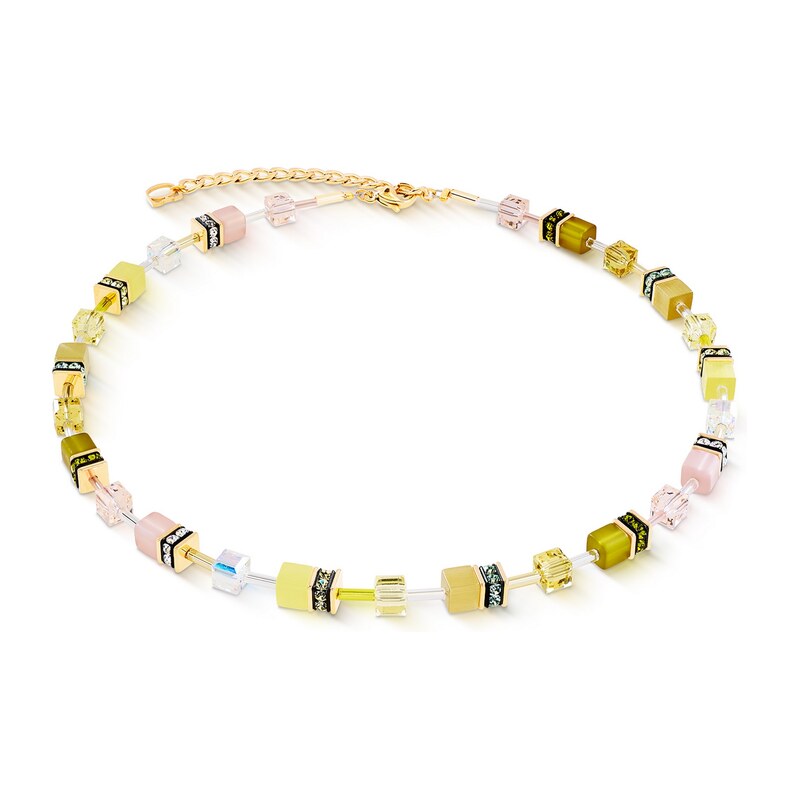 Coeur de Lion dámský náhrdelník GeoCUBE Iconic Olive Blossom 2838/10 115075970