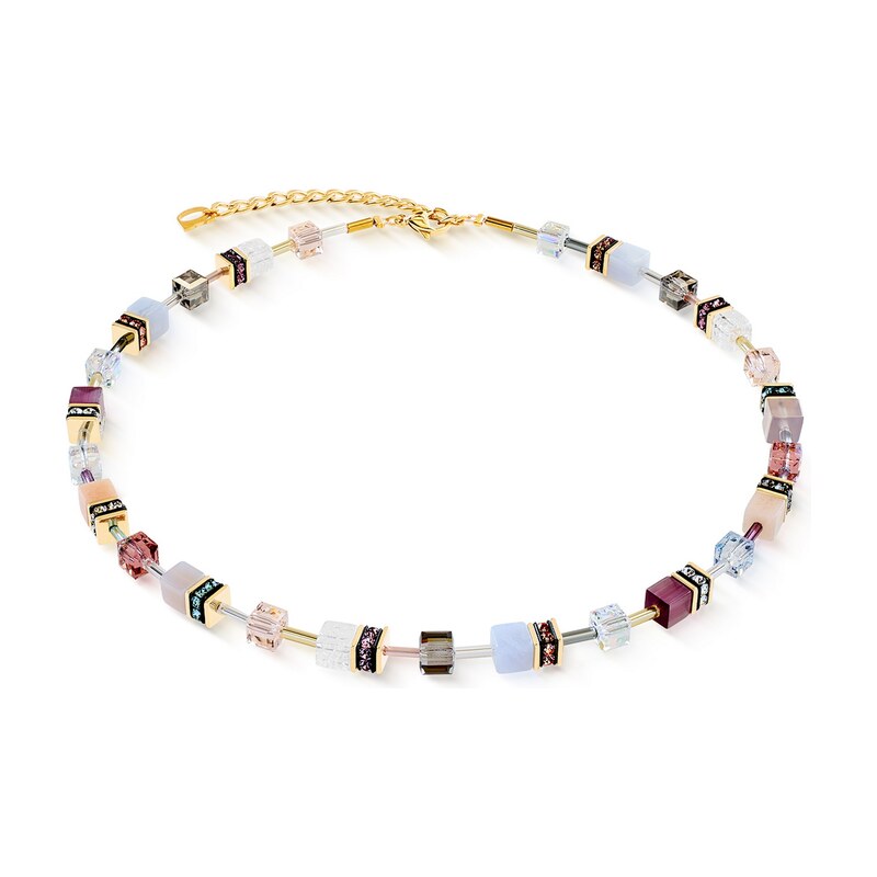 Coeur de Lion dámský náhrdelník GeoCUBE Iconic Precious Golden Blush 115075981