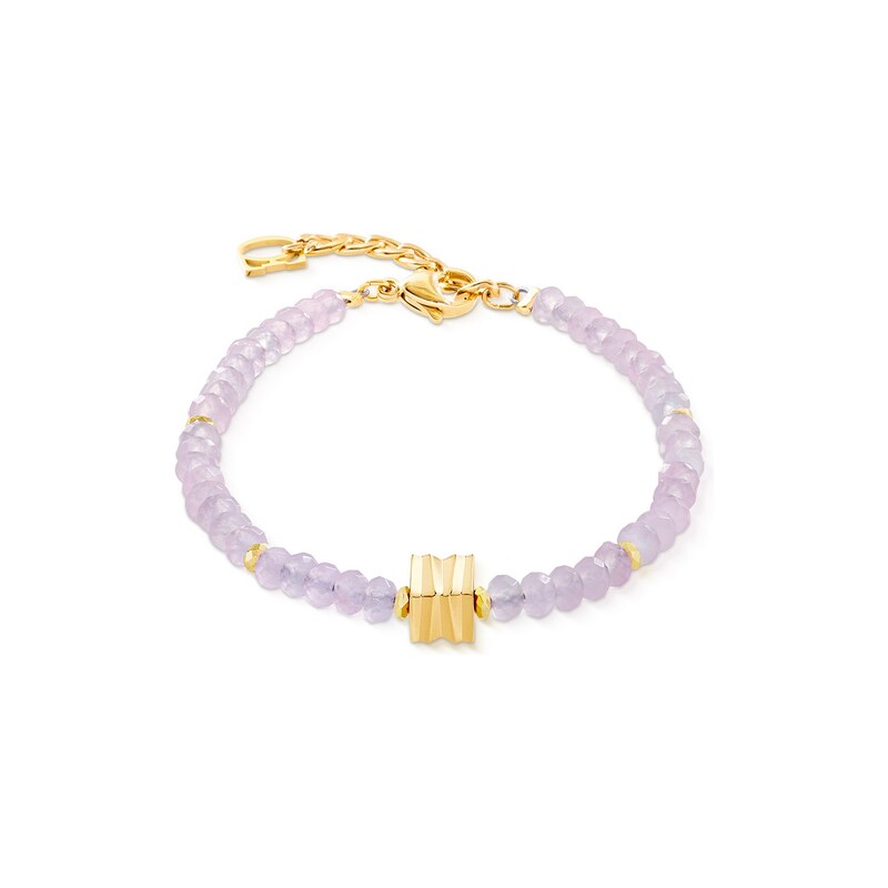 Coeur de Lion dámský náramek Wave Essence Pink Jade Gold 3045/30-1916 115076005