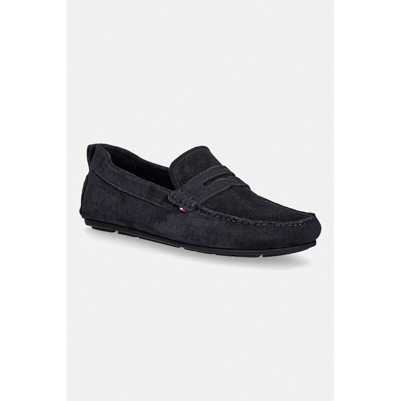 Tommy Hilfiger mokasíny pánské semišové CORE HILFIEGR SUEDE DRIVER
