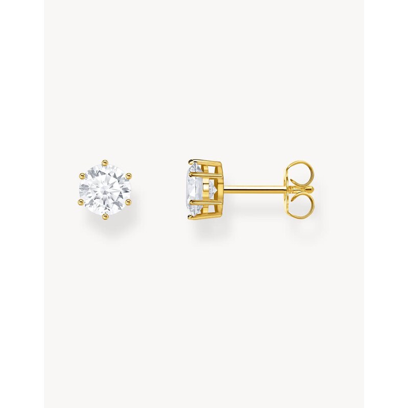 Thomas Sabo Ear studs in yellow gold, white 115509351