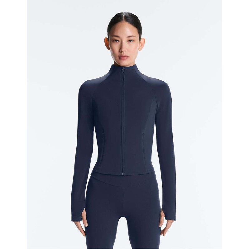 OYSHO Light warm jacket in navy