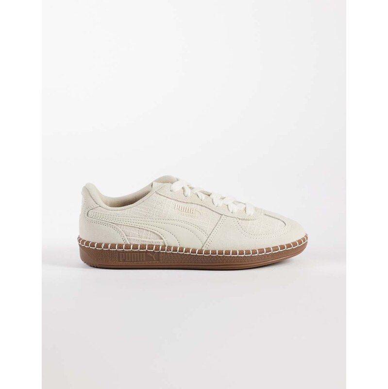 Puma Palermo straw trainers in beige-Neutral 115553448