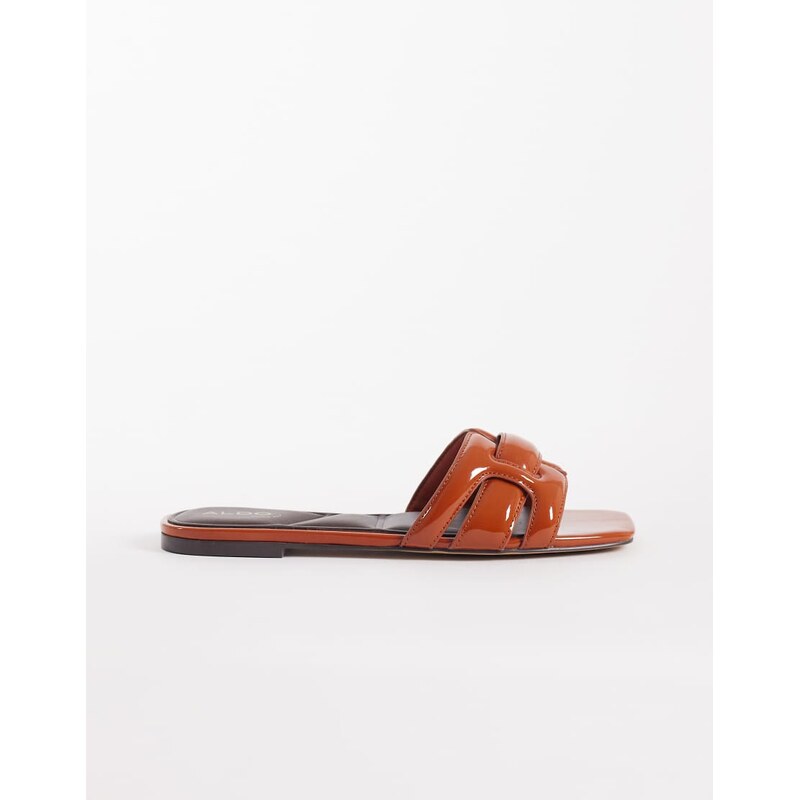Aldo Elenaria flat sandal in tan-Brown