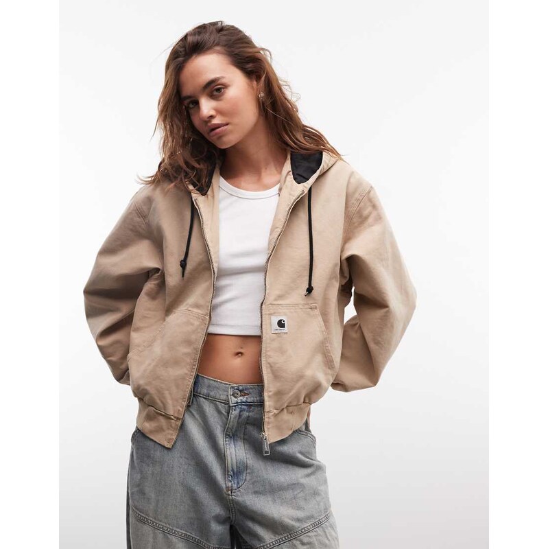 Carhartt WIP OG active jacket in dusty brown 115079180