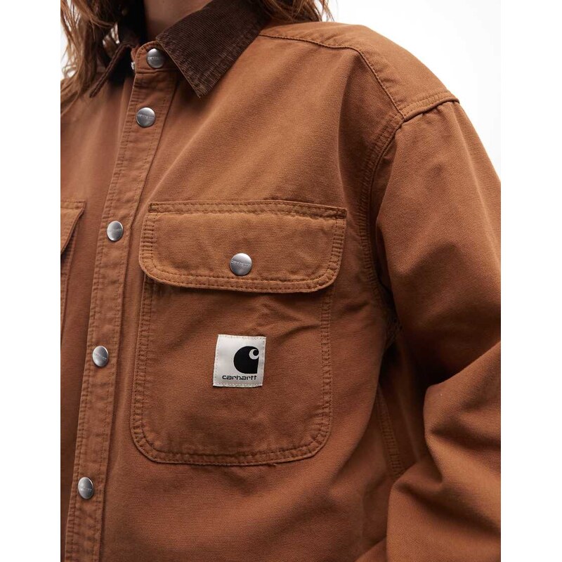 Carhartt WIP prescott jacket in brown