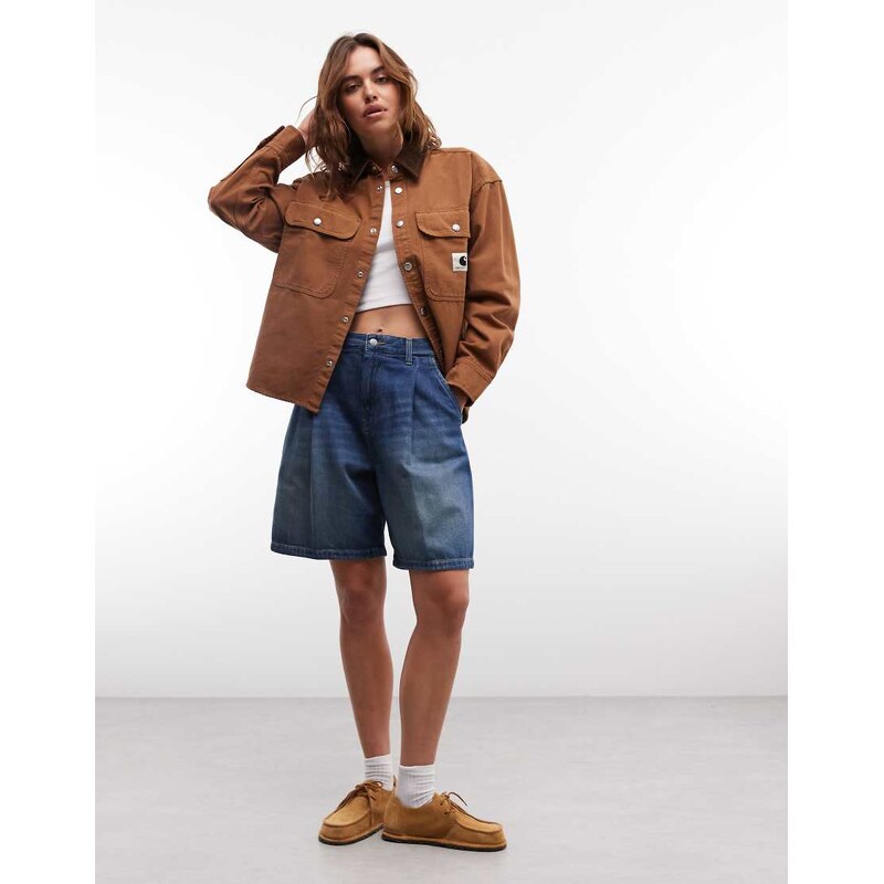 Carhartt WIP prescott jacket in brown