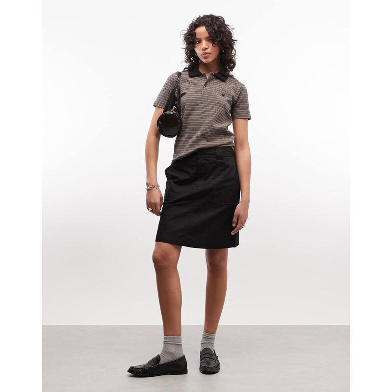 Carhartt WIP postal mini skirt in black