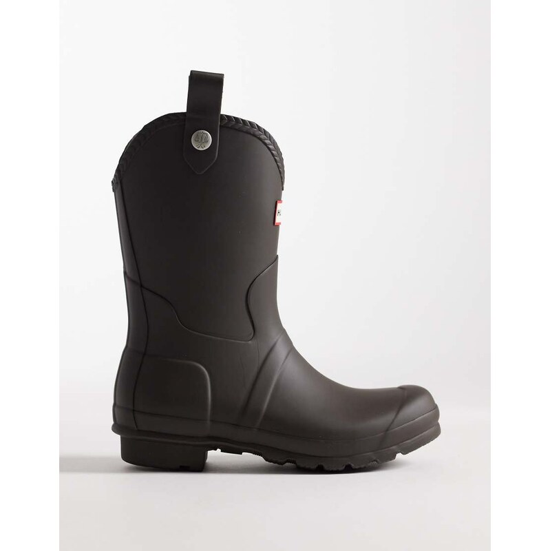 Hunter Original cowboy wellington boot in chocolate brown 115079225