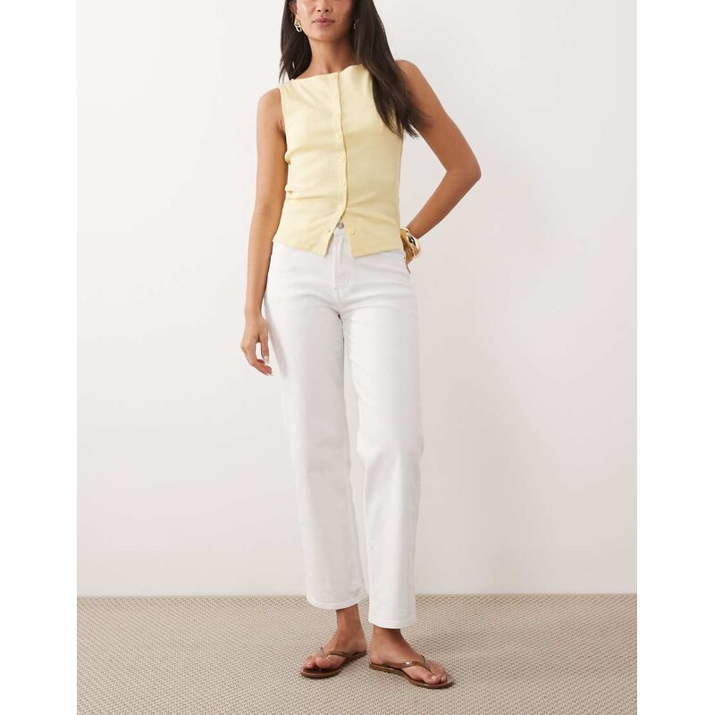 ASOS DESIGN ankle grazer comfort stretch straight leg jean in