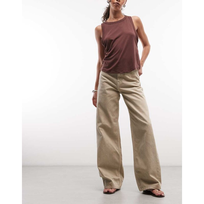 Carhartt WIP jane wide fit jeans in beige-Neutral 115079257