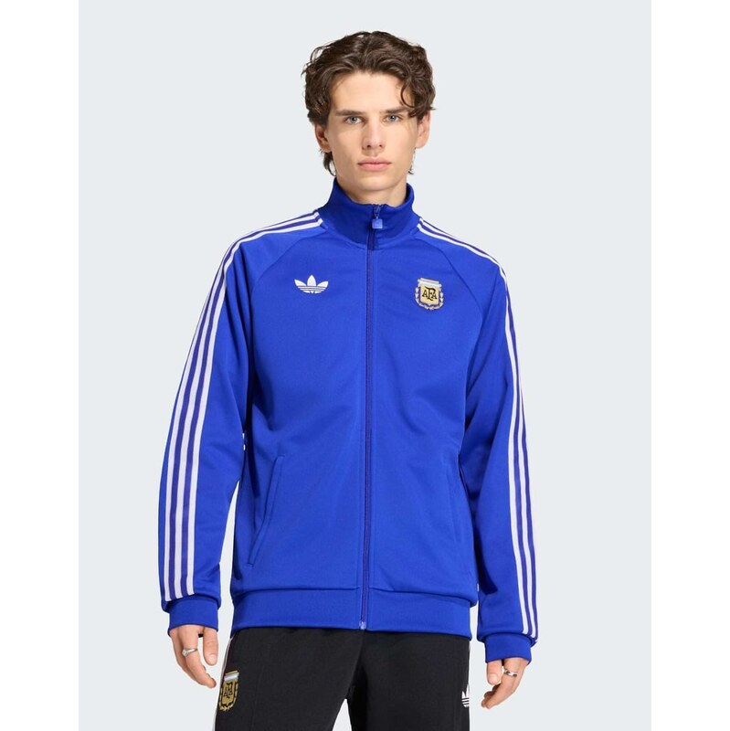 adidas performance Argentina originals track top in lucid blue