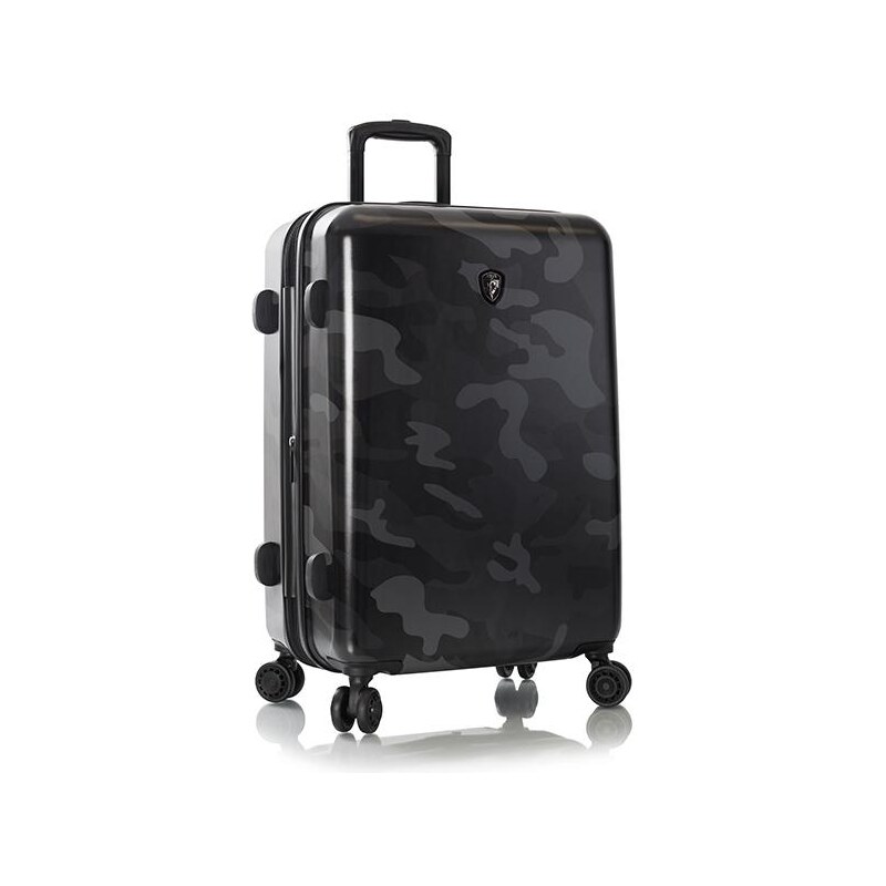 Střední cestovní kufr na kolečkách Heys Black Camo M