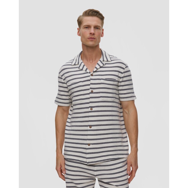 Pánská Pruhovaná Košile Z úpletu Polo Ralph Lauren