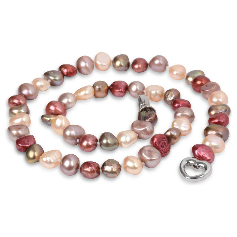JwL Luxury Pearls Náhrdelník z pravých multibarevných perel JL0161