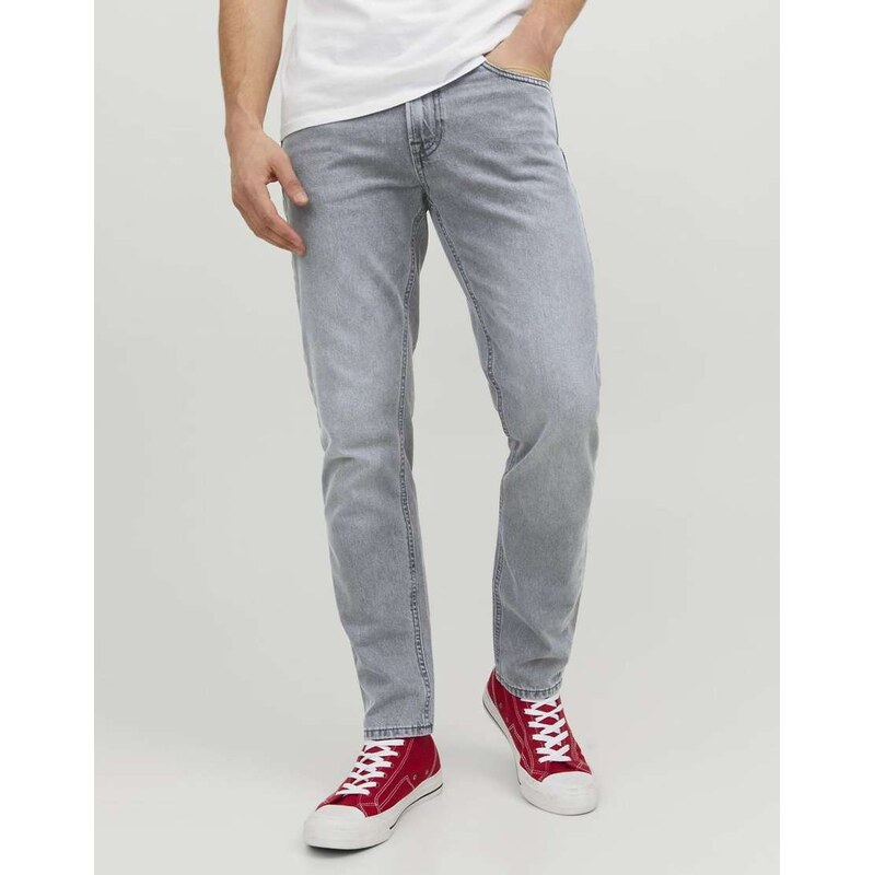 Jack & Jones Tapered fit jeans in grey denim