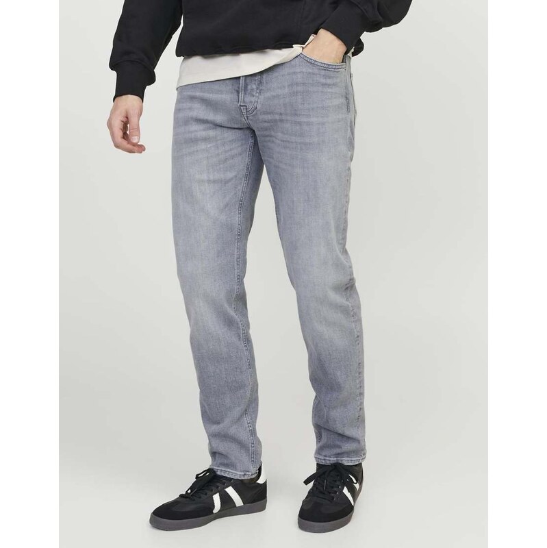 Jack & Jones Tapered fit jeans in grey denim