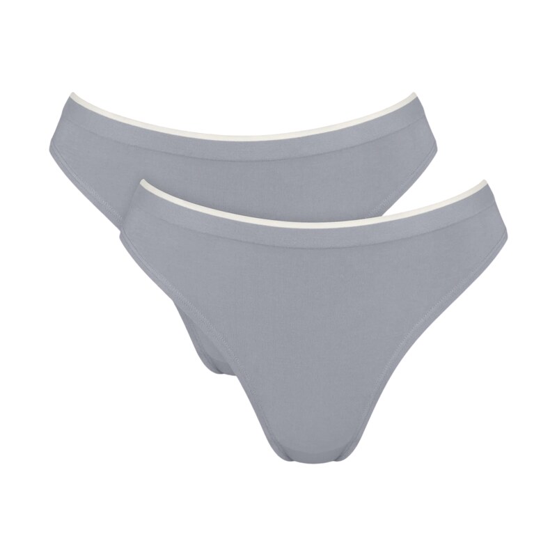 Dámské kalhotky GO Sense High leg 2P - GRAY -šedé 3602 - SLOGGI 114220188