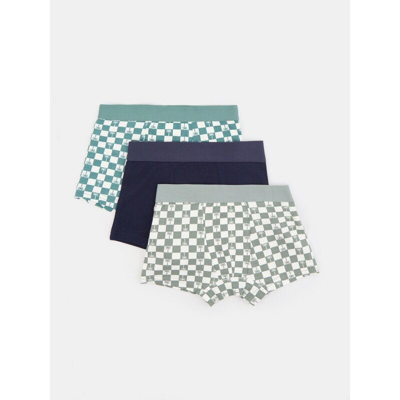 Sinsay - Bavlněné boxerky 3 pack - vícebarevná