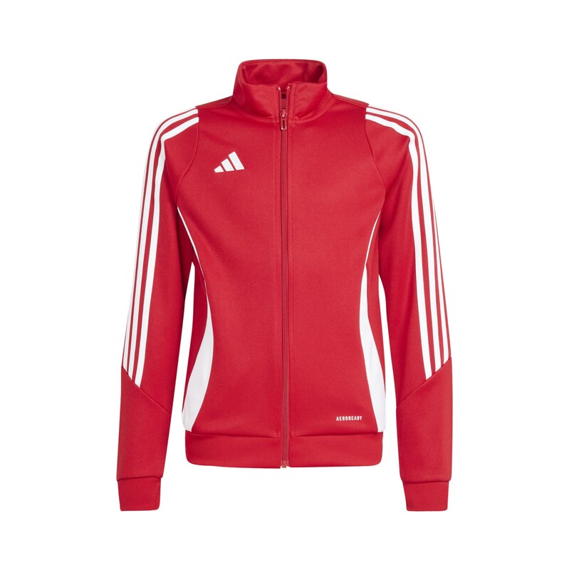 ADIDAS PERFORMANCE Sportovní bunda Tiro 24 červená / bílá