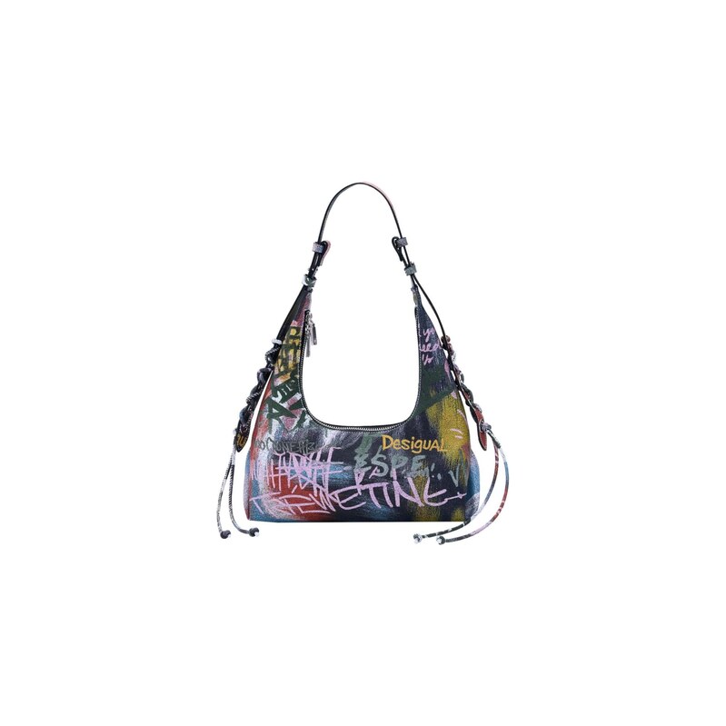 Desigual Taška přes rameno 'ARTY' tmavě modrá / tmavě žlutá / pastelová fialová / černá