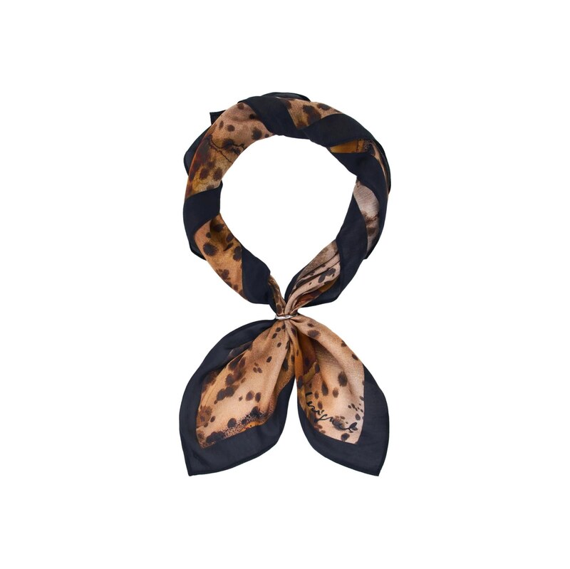 Desigual Šála Honey tmavě béžová / tmavě hnědá / černá 115094714