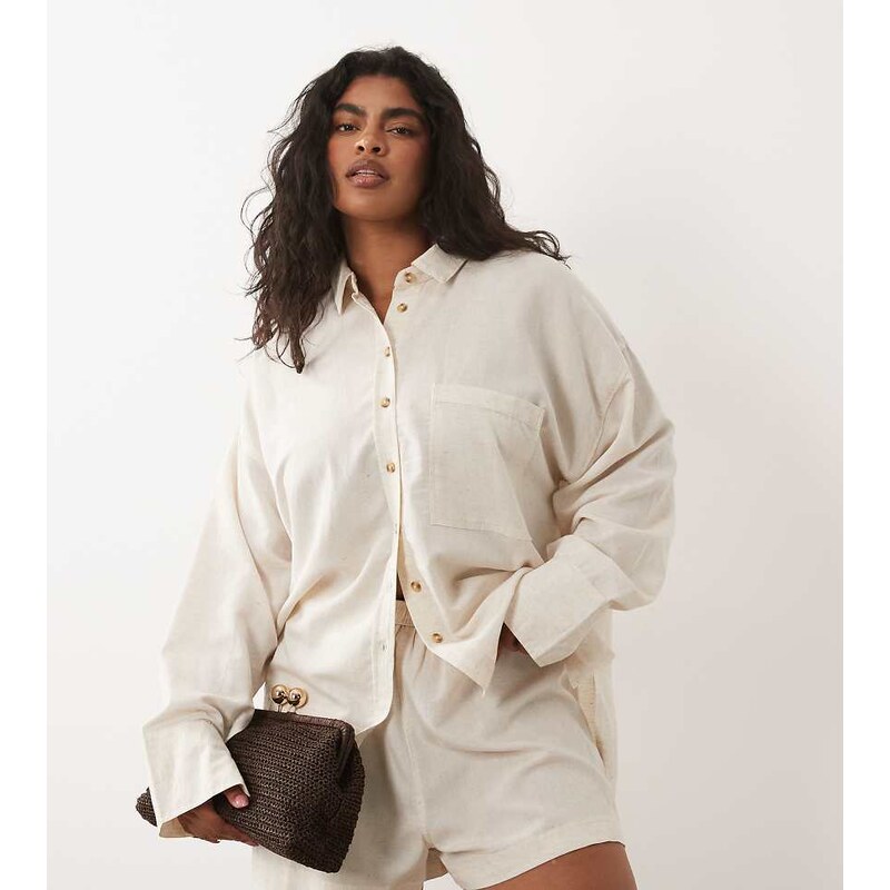 ASOS Curve ASOS DESIGN Curve Ipanema sheer beach short with