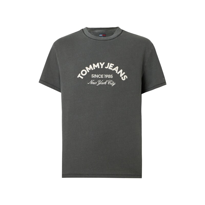 Tommy Jeans Tričko antracitová / bílá