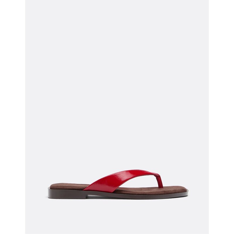 Stradivarius Flat thong sandals in combined-Multi
