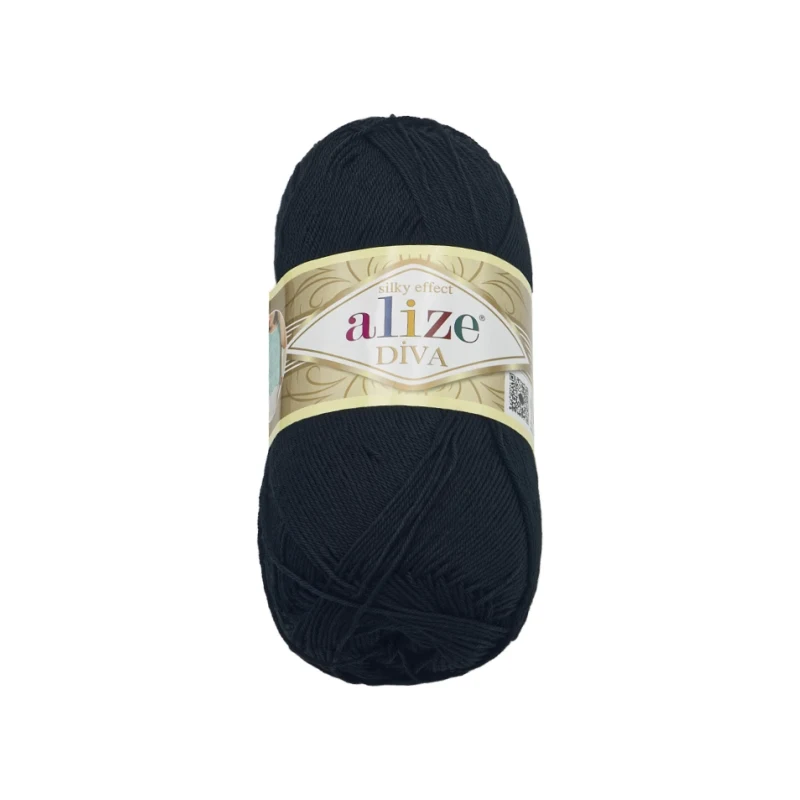 Bellatex Příze DIVA 100g / 350 m Černá