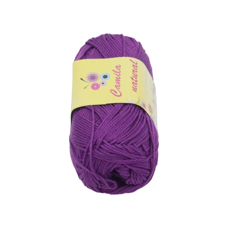 Bellatex Příze CAMILA natural 50g / 125 m Fialová tm.