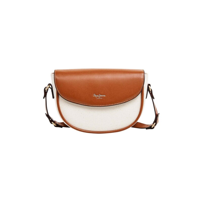Pepe Jeans Taška přes rameno hnědá / bílá 115095163