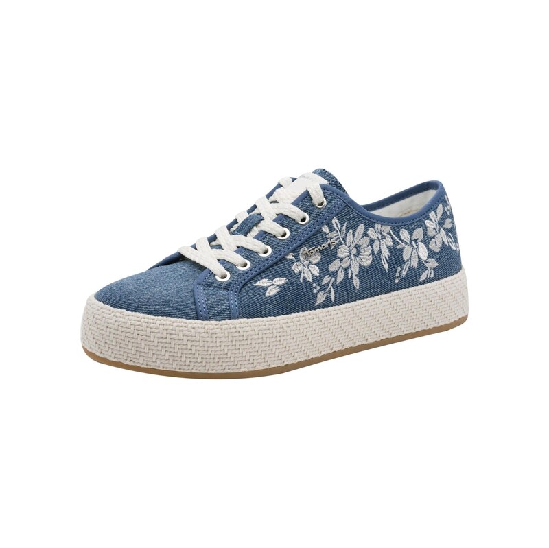 Tamaris Tenisky modrá džínovina / offwhite