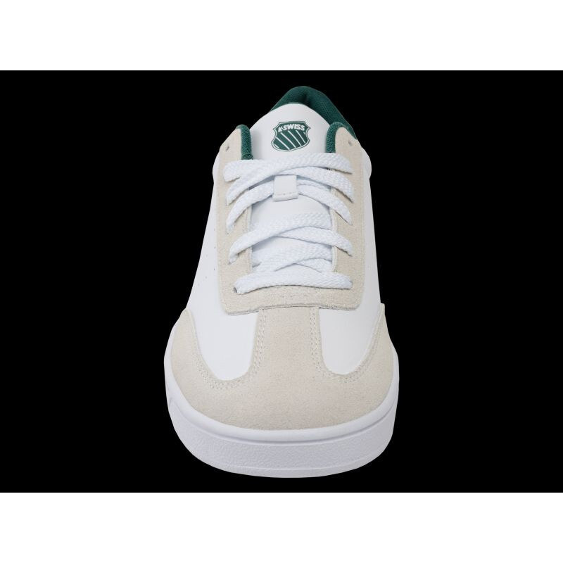 Tenisky K-swiss COURT BALBOA WHITE/CLOUD DANCER/POSY GREEN-M (04735-168-M)