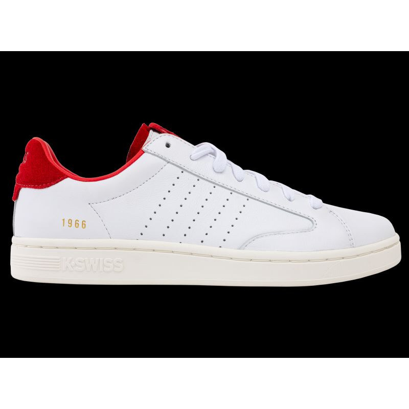 Tenisky K-swiss LOZAN KLUB LTH WHITE/MARS RED/SNOW WHITE-M