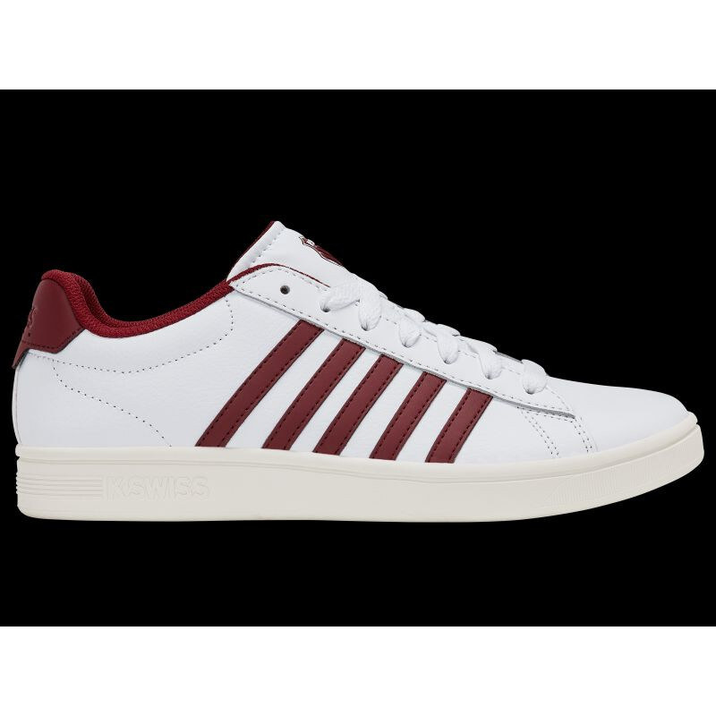 Tenisky K-swiss COURT TIEBREAK II WHITE/TIBETAN RED/SNOW WHITE-M