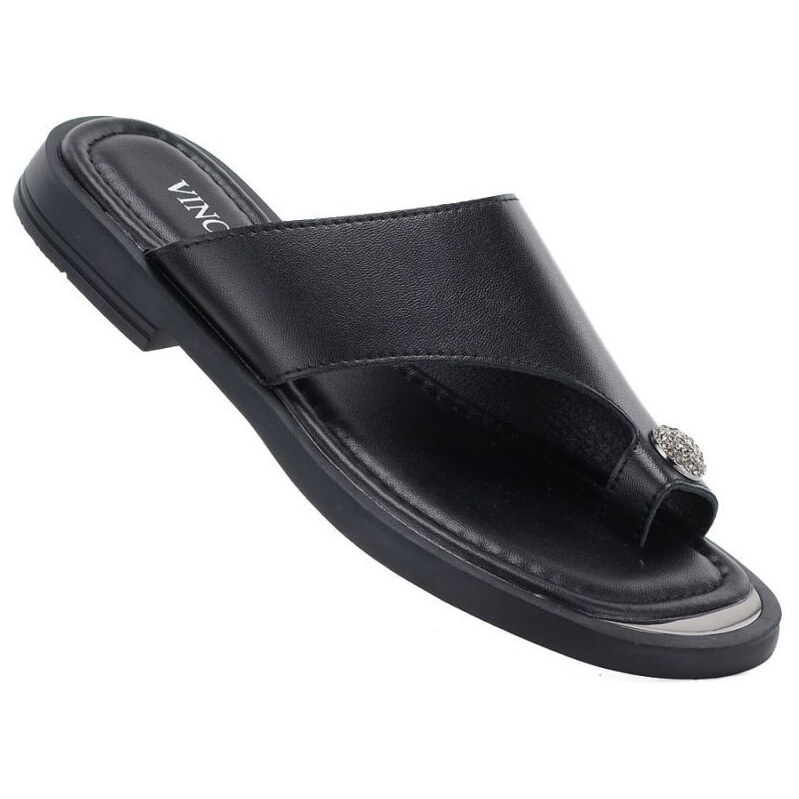 Dámské žabky elegantní černé Vinceza 62307 115089386