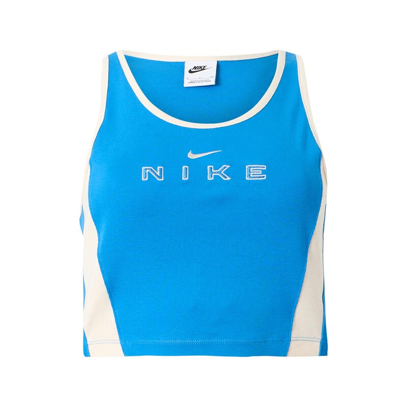 Nike Sportswear Top nebeská modř / bílá