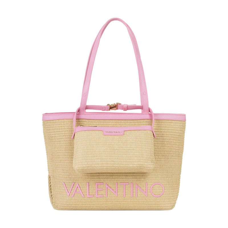 VALENTINO Nákupní taška růžová / barva bílé vlny 115095707