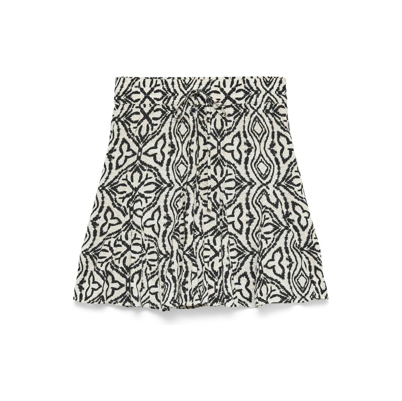 VERO MODA Sukně VMMenny béžová / černá