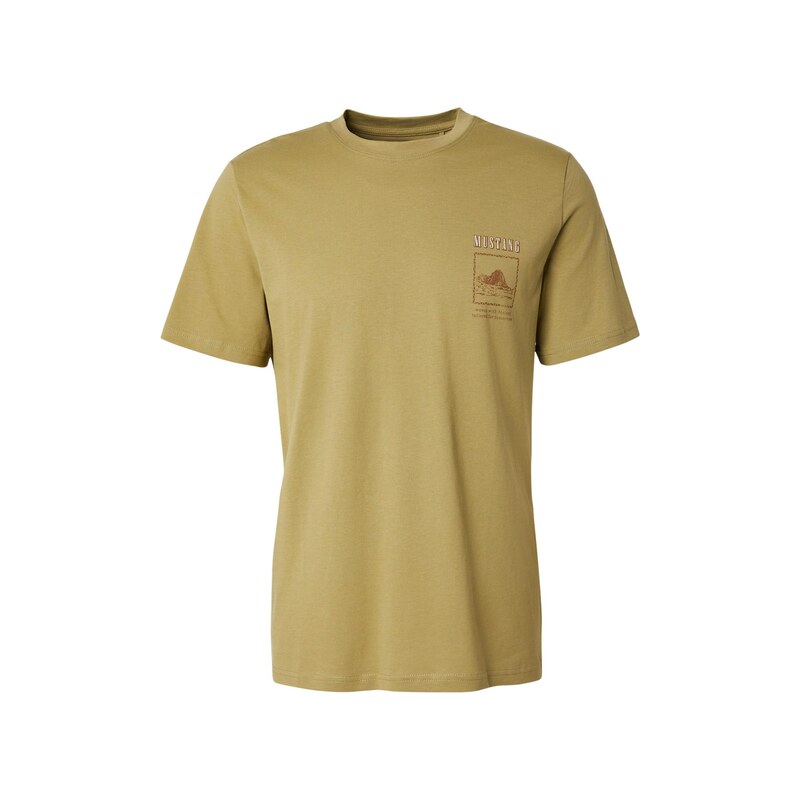 MUSTANG Tričko khaki